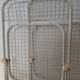 3 vintage folding chairs Talin design Italian 70s - mesh metal