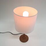 Vintage small bamboo table light, 1960's