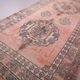 Tapis berbère en laine vintage marocain rose grand 212 x 394 cm, tapis fait main