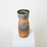 Rare glazed ceramic vase signed Accolay Maya collection around 1950