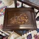 Set of 4 Chinese nesting tables in teak from the 1980s.