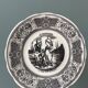 Box of 6 dessert plates in Gien earthenware, "the language of flowers"