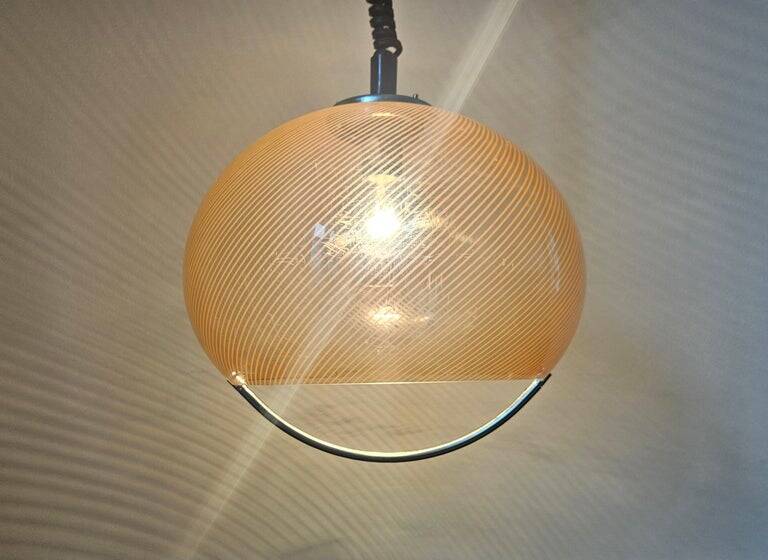 Midcentury Pendant Meblo, designed by Harvey Guzzini, Italy, 1970s