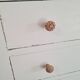 Old white wooden chest of drawers
