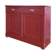 English style painted red storage cabinet