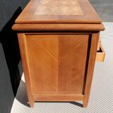 Small vintage desk in sapelli wood.