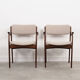 Set of two walnut chairs, Danish design, 1960s, designer: Erik Buch