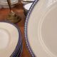 Lot 6 Flat plates Porcelain Limoges Blue Gold Betoule & Legrand 2/2