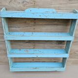 Teak wall shelf