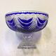 Dish Bohemian crystal two-tone
