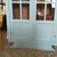 Glazed Parisian wardrobe, green water vintage wardrobe
