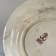 Set of 10 sepia plates, Terre de Fer flower pattern, 1900