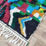 Handmade wool Berber rug 155 X 100 CM