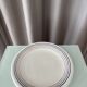 Set of 4 Vintage Primula Dinner Plates – Made in Italy – White Ceramic with