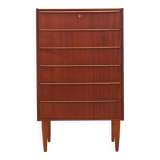 Teak chest of drawers, Danish design, 1970s, production: Denmark