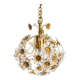 Gilt and crystal glass Chandelier by Palwa, Germany 1970's