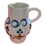 Large hand painted picher. Kerhuel.