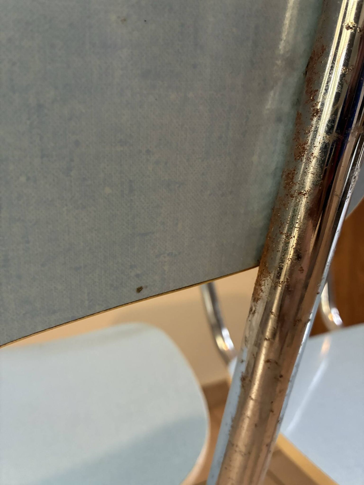 Blue Formica chair from the 70s "Peugeot"