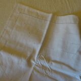 Pair of monogrammed pillow cases A