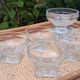 Set of 6 glass ice cream bowls or similar in Art Deco style in very good condition.