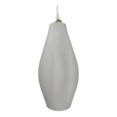 Modernist suspension in blown opaline with a marbled effect and brass – 1930s