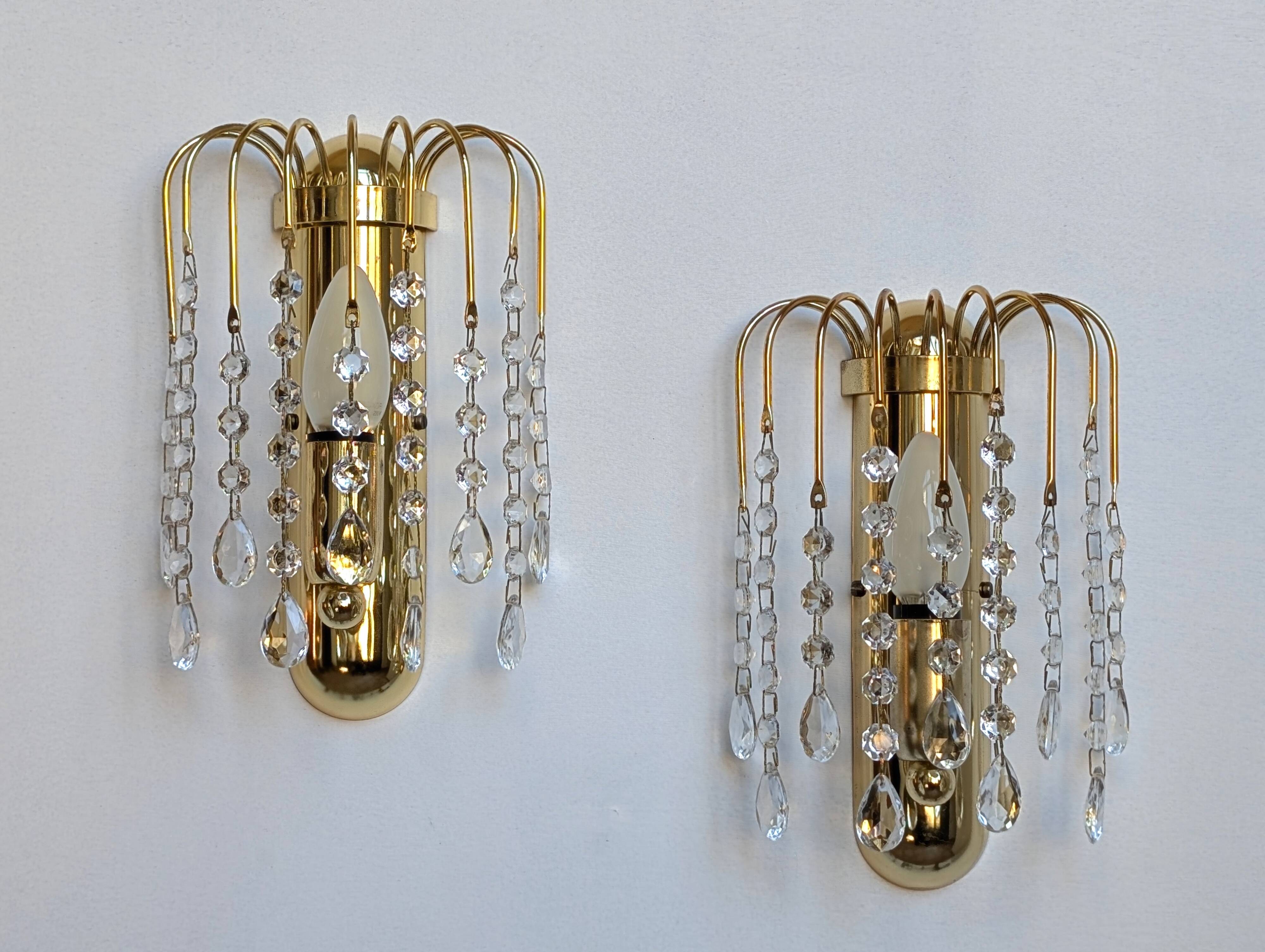 Pair of Italian wall lights