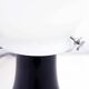 Table lamp made entirely of black and white glass, 1980