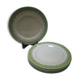6 Mintons flat plates