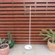 Monix Paris floor lamp in chrome-plated brass and white lacquered metal 1960
