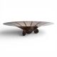 WMF Ikora sculptural Bauhaus bowl, silver-plated brass, by Paul Haustein, 1
