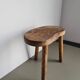 Vintage French Wooden Tripod Stool