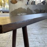 Solid oak farm bench 3m