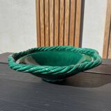 Large glazed ceramic platter from Vallauris