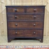 Commode anglaise du XIXème en chêne