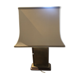 Lampe en bronze et abat-jour d’origine