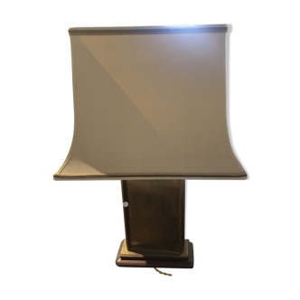 Original bronze lamp and lampshade
