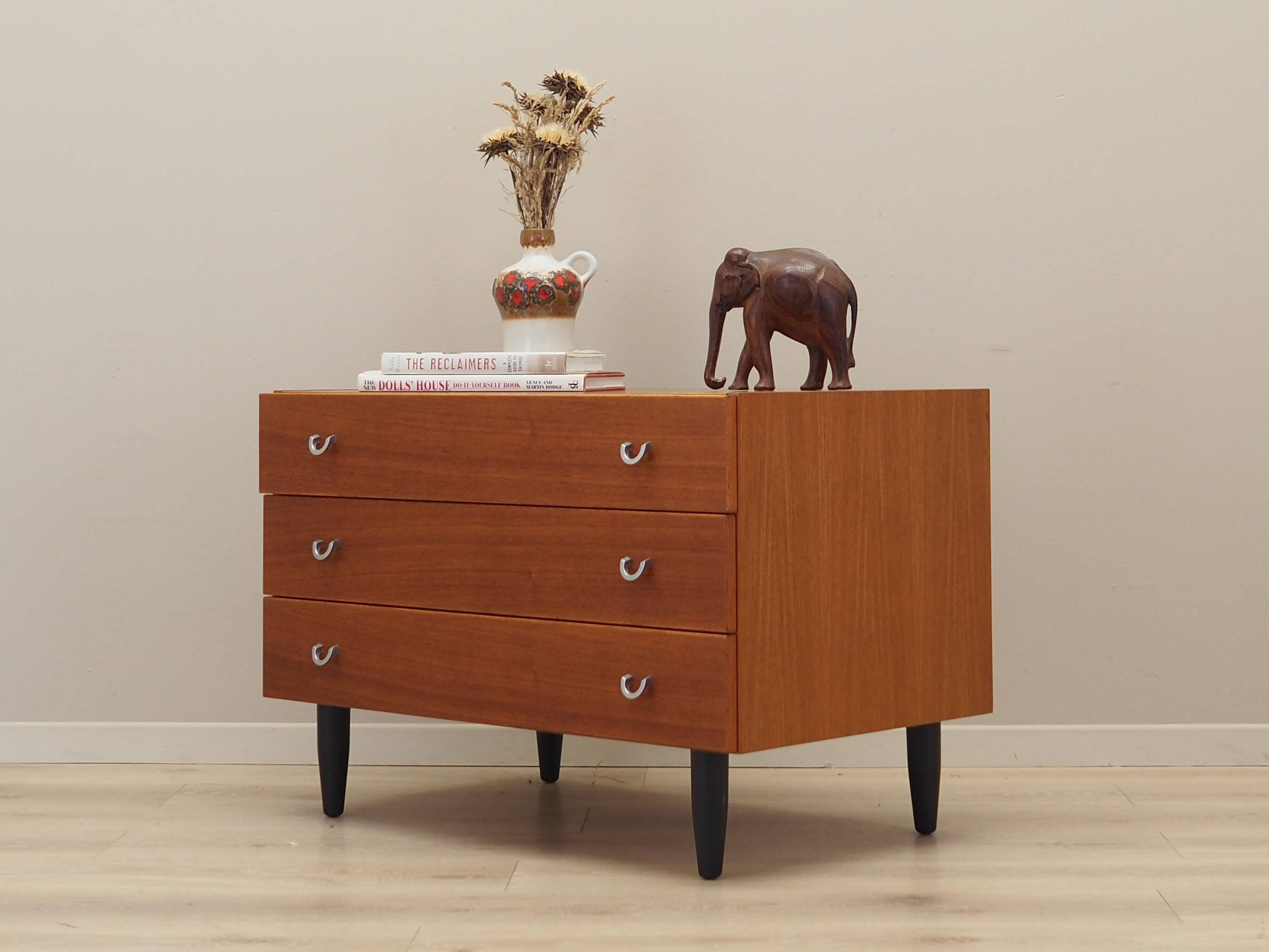 Teak chest of drawers, Scandinavian design, 1970s, manufacture: ÆJM Møbler