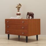 Teak chest of drawers, Scandinavian design, 1970s, manufacture: ÆJM Møbler