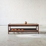 Table basse brutaliste, design hollandais, années 1970