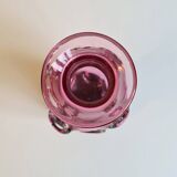 Soliflore en verre soufflé bicolore rose & noir