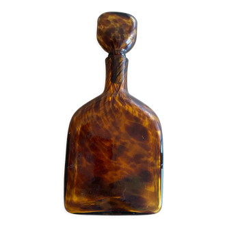 Leopard carafe blown glass 1960