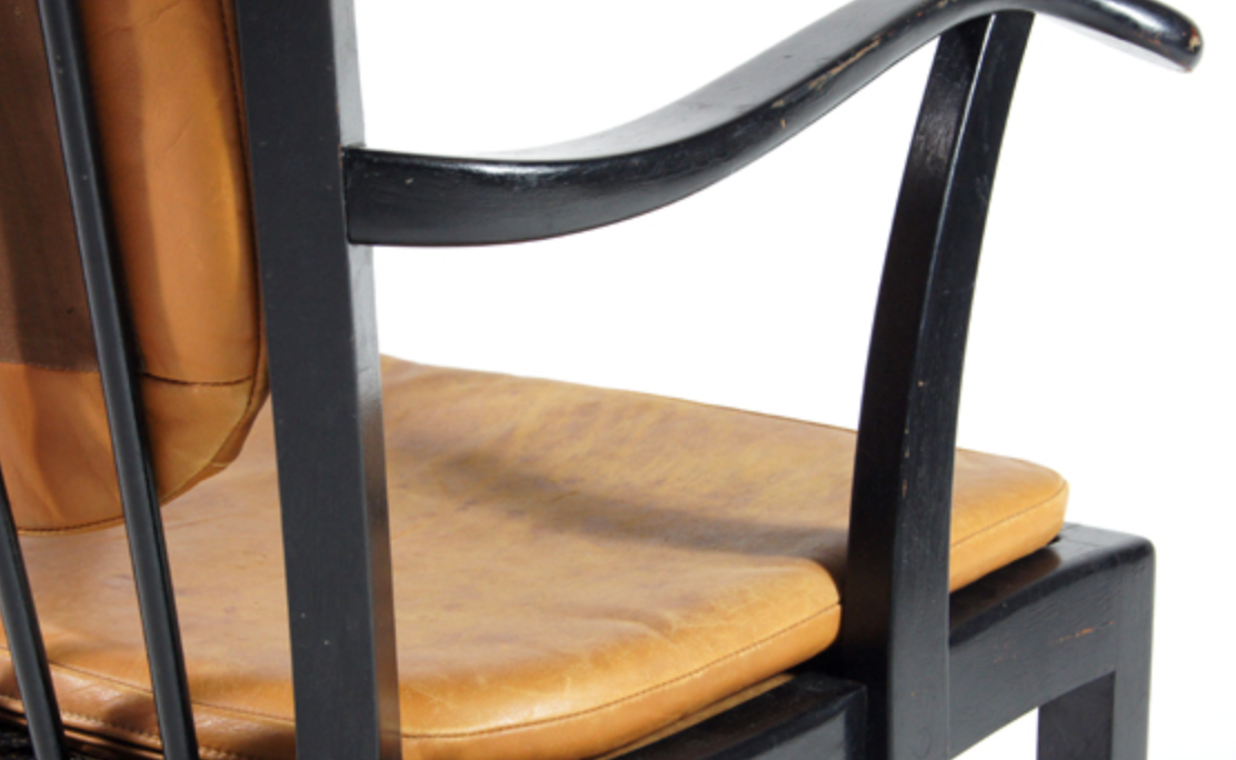 Fritz Hansen chair in 70s leather
