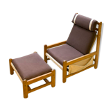 Armchair and footrest Scandinavian