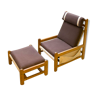 Armchair and footrest Scandinavian
