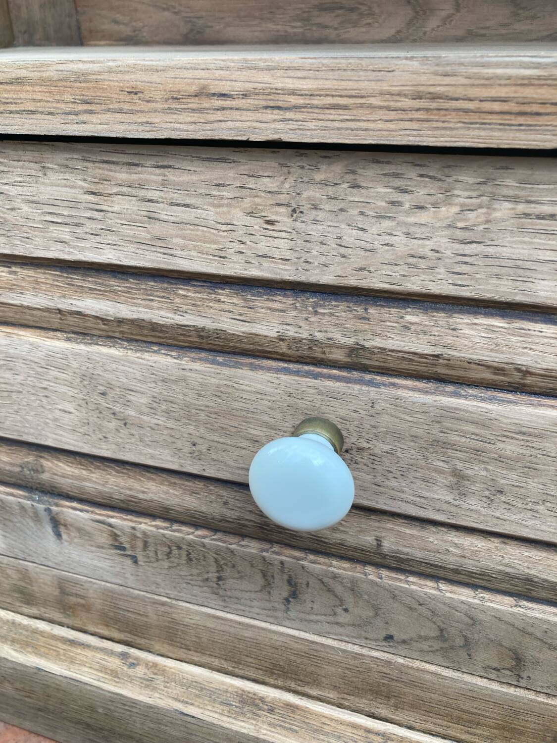 Antique furniture - solid oak shelf