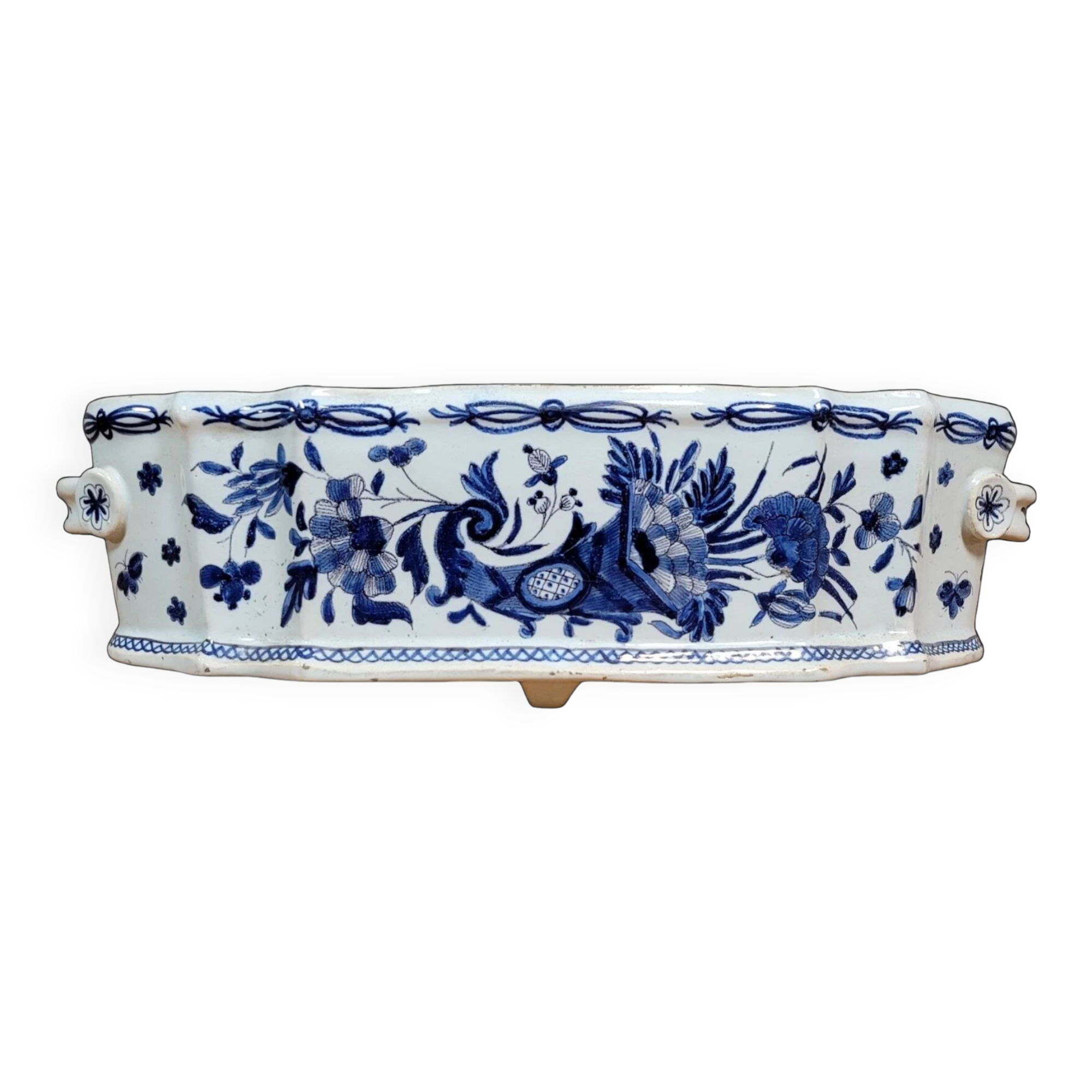 Nevers, Rouen, Desvres: ceramic planter circa 1900