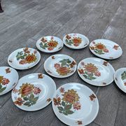Vintage porcelain plate from Tuileries with exclusive AUBUSSON decoration.