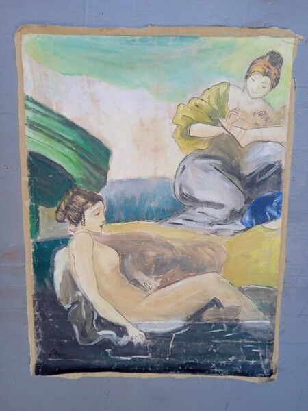 Lebasque painting on canvas early XXth