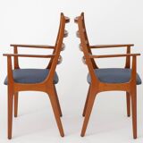 2 chaises à repas en teck années 1960 par KS Mobler, Danemark