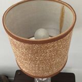 Scandinavian teak and glass lamp from the 60s